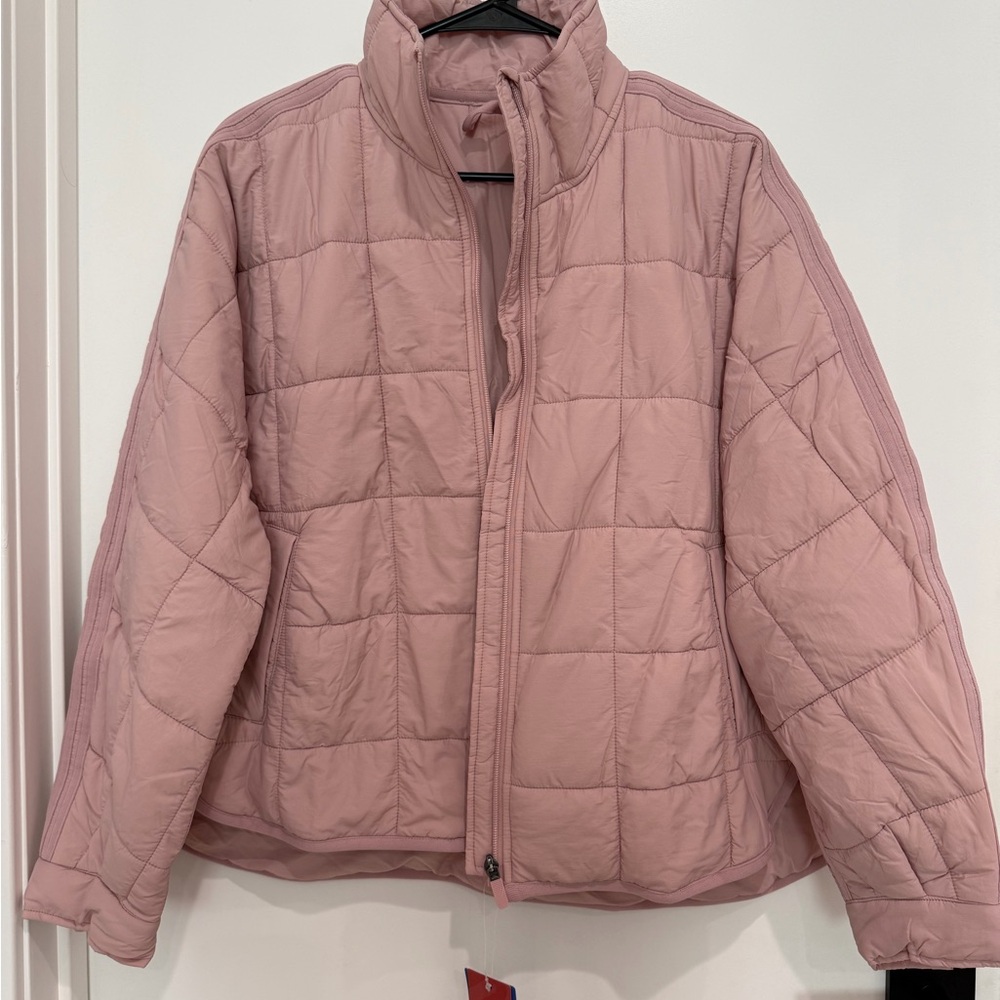 New Pink Quilted Jacket